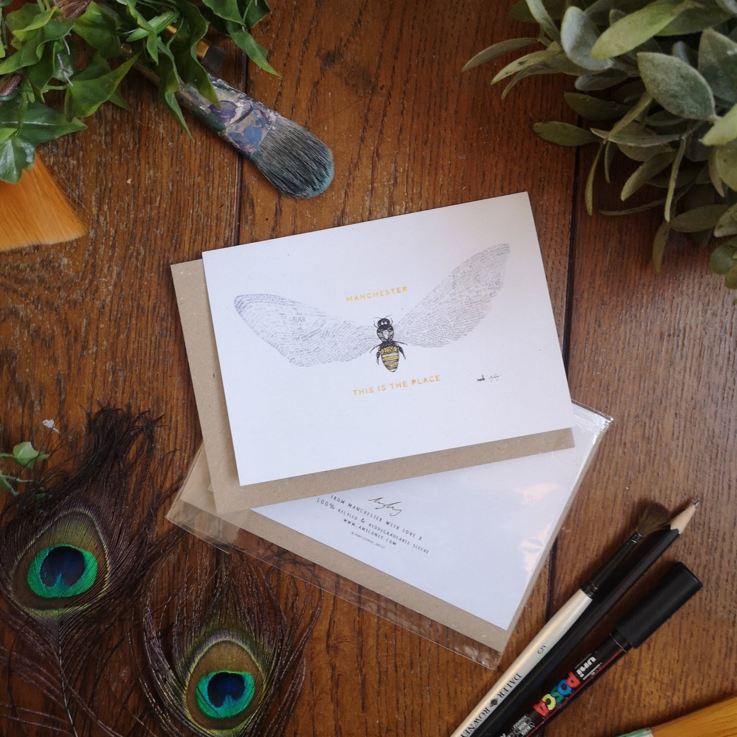 Bee Love | Manchester| This Is The Place | Card Card Amy Coney Art & Design