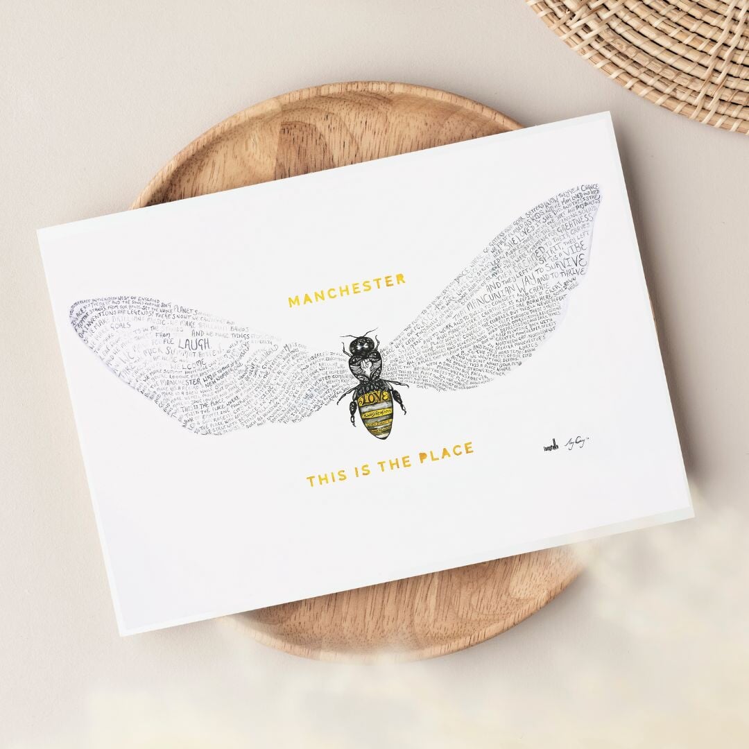 Bee Love | Manchester| This Is The Place | Card Card Amy Coney Art & Design
