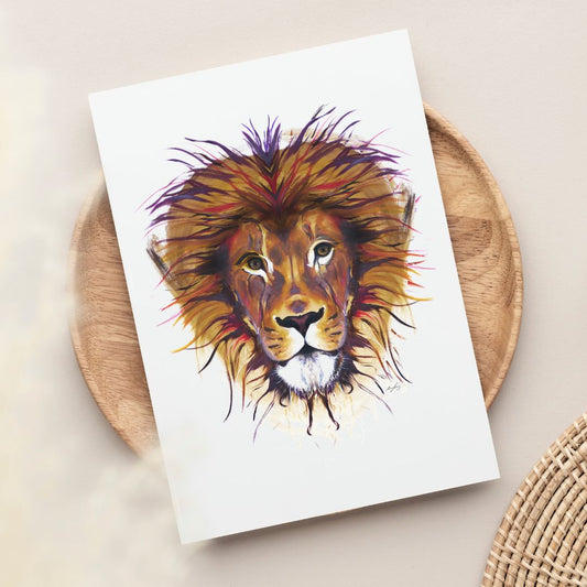 Lion Painting | Greetings Card