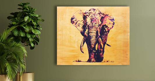 Nelly | Original Elephant Oil Painting
