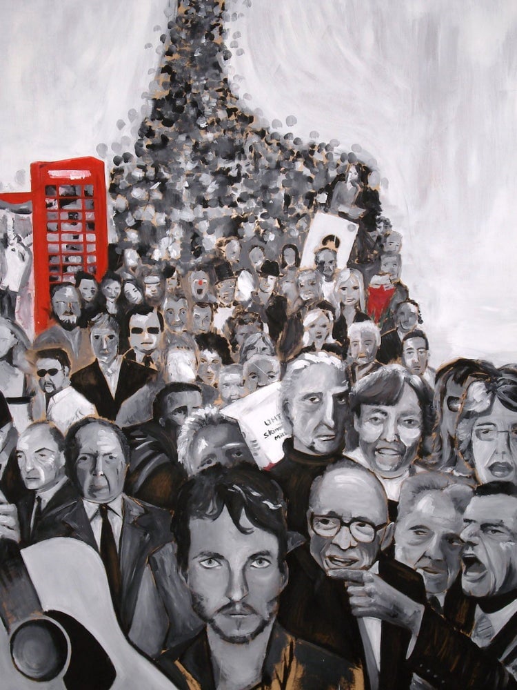 A Very British Crowd | Print Original Artwork Amy Coney Art & Design A4 Print 