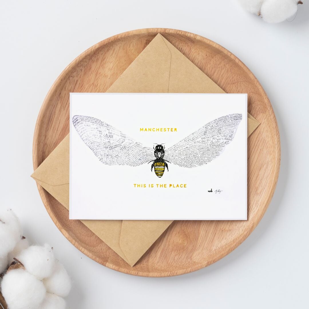 Bee Love | Manchester| This Is The Place | Card Card Amy Coney Art & Design 